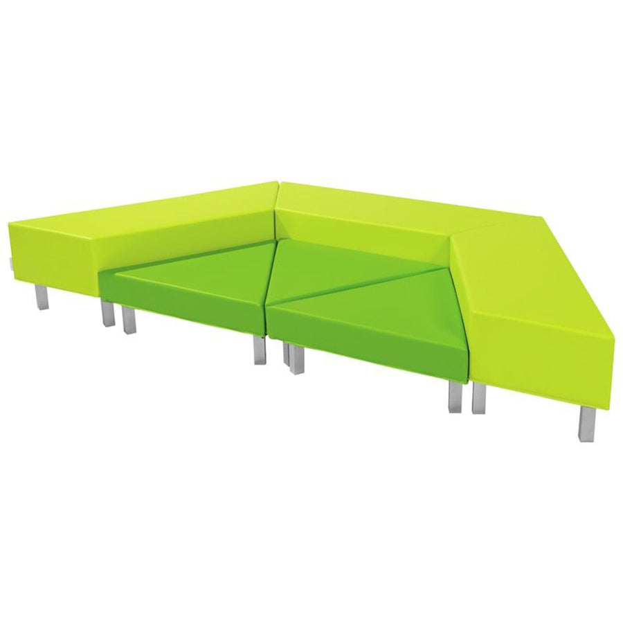 Wesco Delta Small Agora Kit With Metal Legs Modular seating green