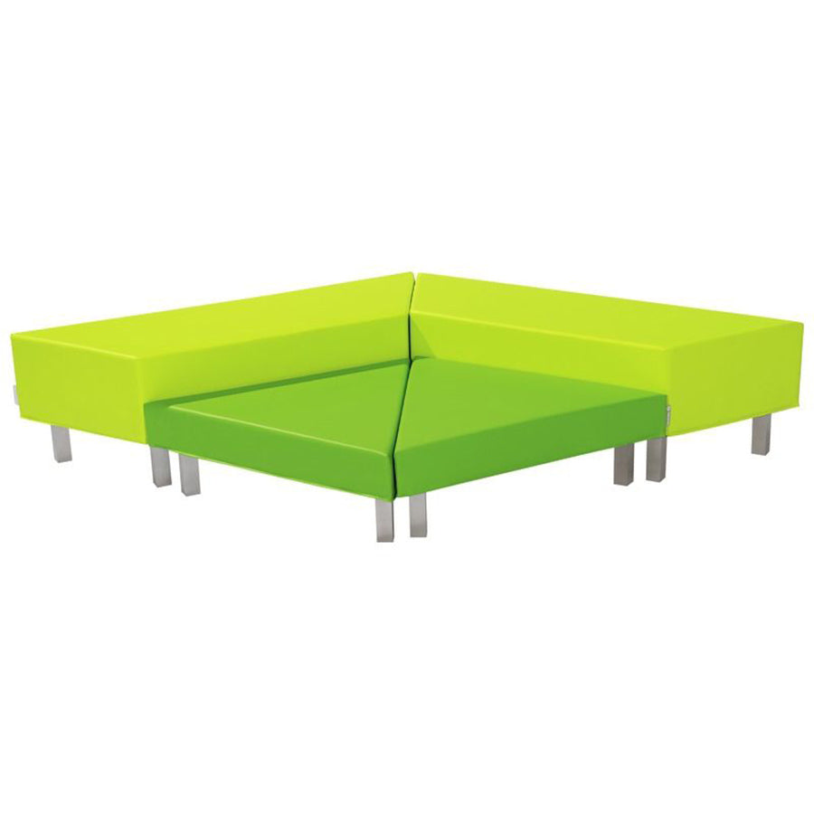 Wesco Delta Small Corner Kit With Metal Legs Modular seating Green