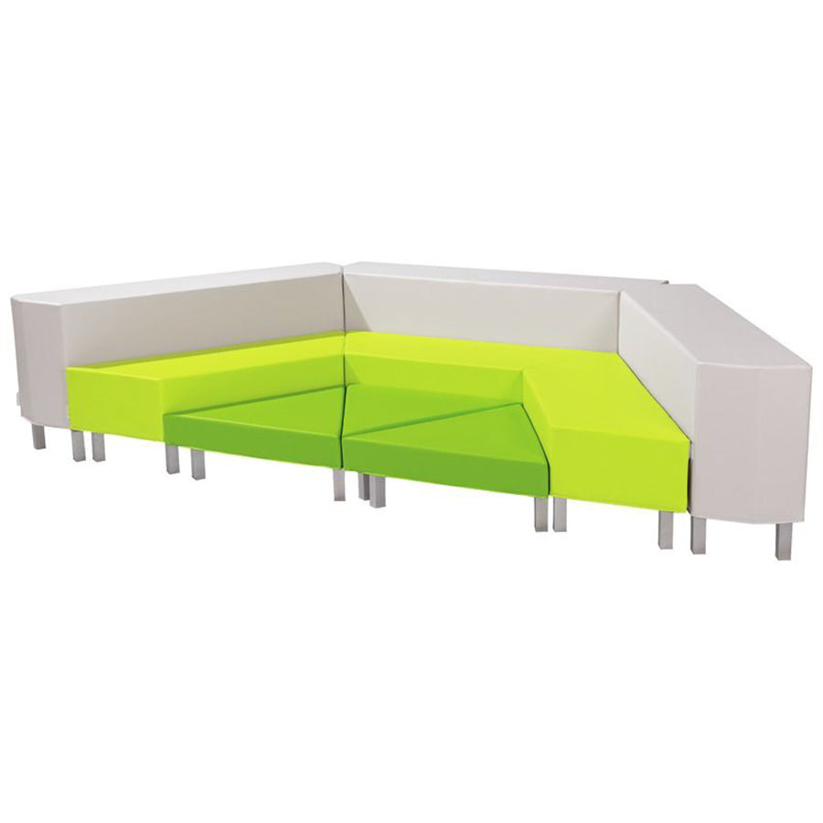 Wesco Delta Large Agora Kit With Metal Legs modular seating green