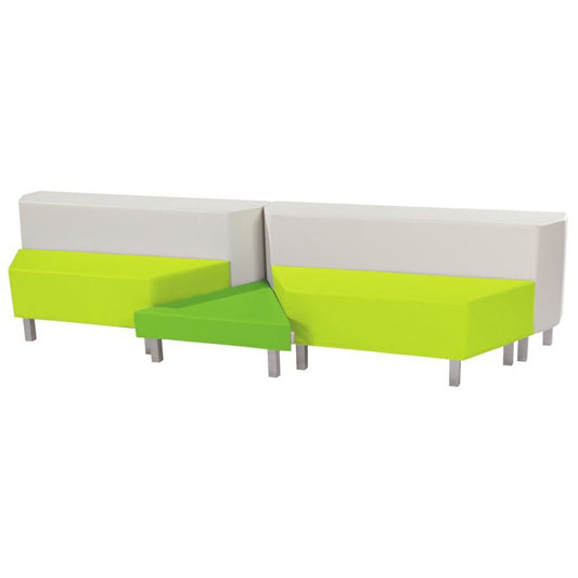 Wesco Delta Twin Bench Kit With Metal Legs Modular seating green