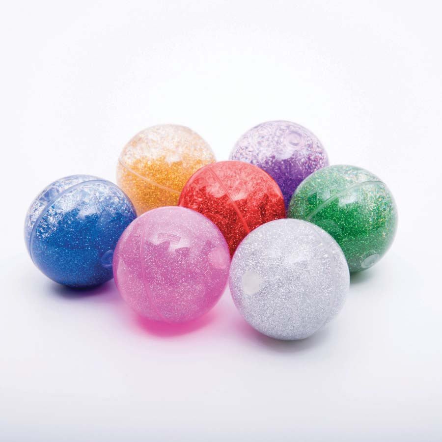 Sensory Rainbow Glitter Balls