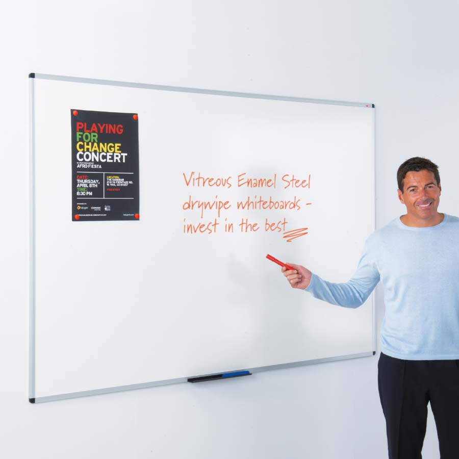 WriteOn® Vitreous Enamel Steel Whiteboards