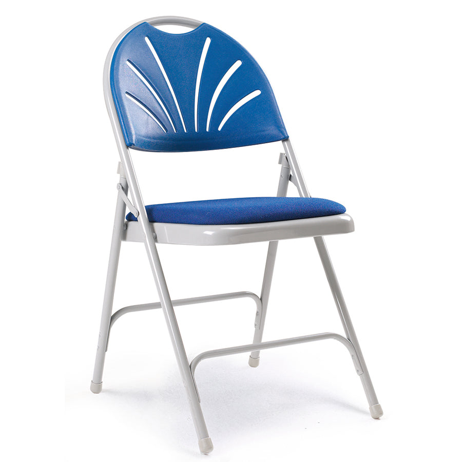 2600 Comfort Back steel Folding Chair with Upholstered Seat Package (36x Chairs - 1x Trolley)