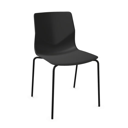 FourSure® 44 polypropylene 4 leg stacking chair