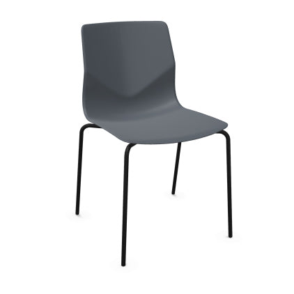 FourSure® 44 polypropylene 4 leg stacking chair