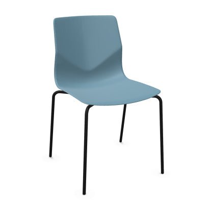 FourSure® 44 polypropylene 4 leg stacking chair