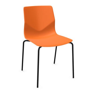 FourSure® 44 polypropylene 4 leg stacking chair