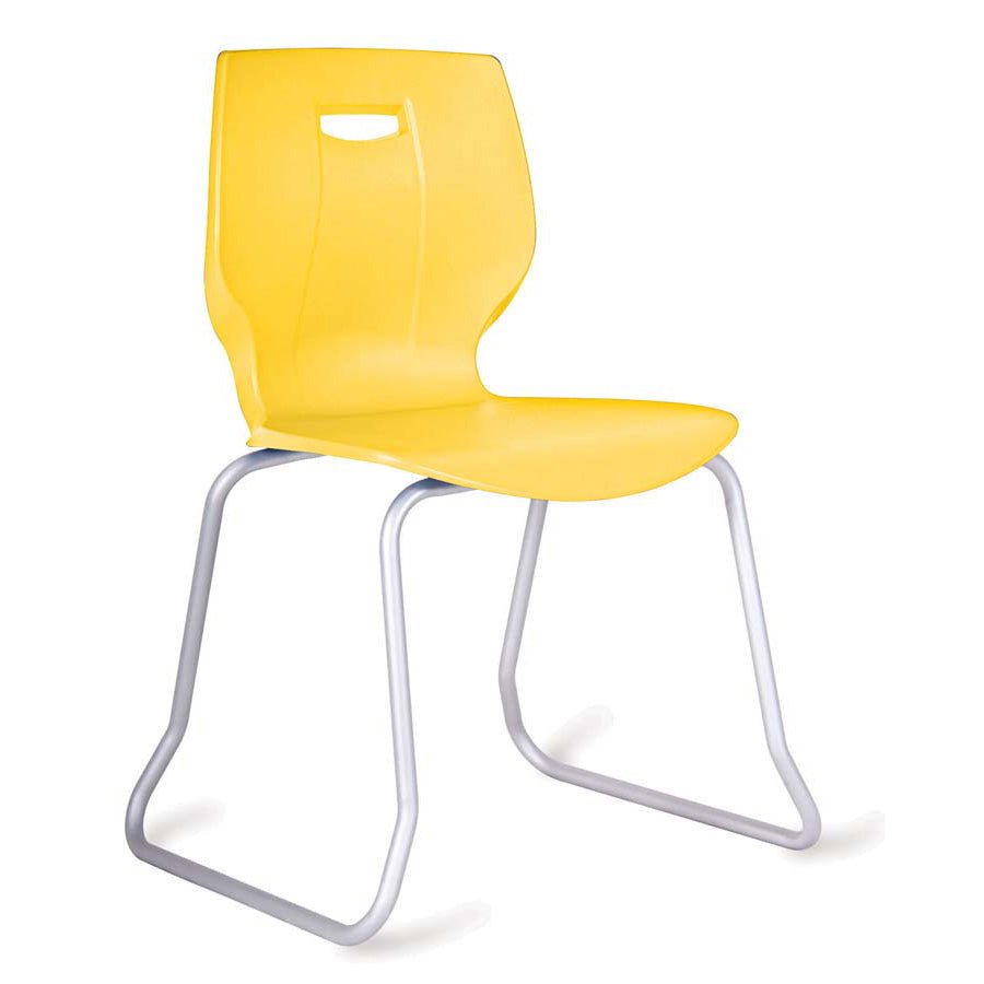 Geo Skid Base Poly Stacking Chair Seat Height 460