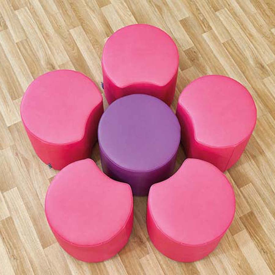 Acorn Flower Set Five Petals & One Dot Seat