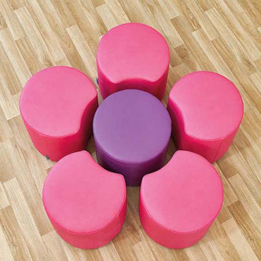 Acorn Flower Set Five Petals & One Dot Seat