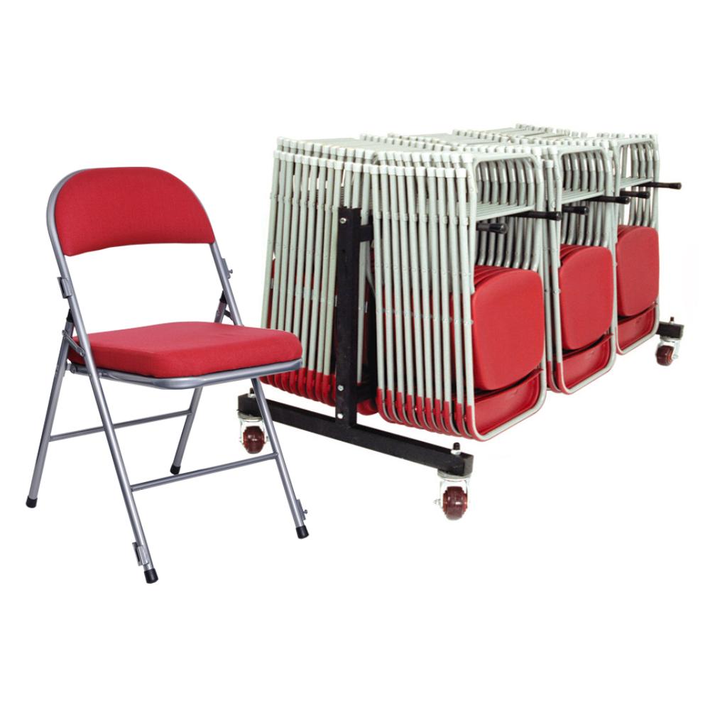 Comfort Deluxe Metal Folding Chair With Padded Seat & Back