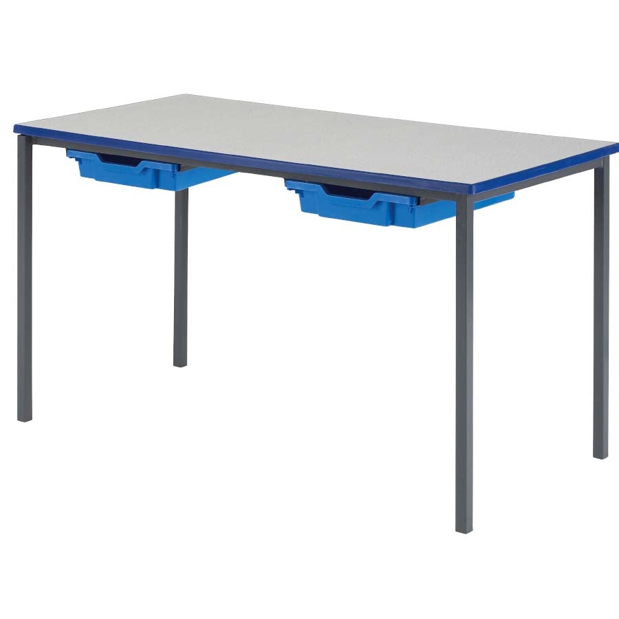 Morleys Fully Welded Classroom Table 1100 X 550 Rectangle Cast PU Edge with Tray