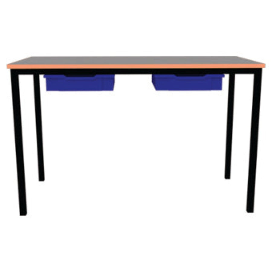 Morleys Fully Welded Classroom Table 1100 X 550 Rectangle Cast PU Edge with Tray