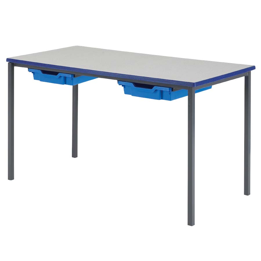 Morleys Fully Welded Classroom Table 1100x550 ABS Edge with Tray