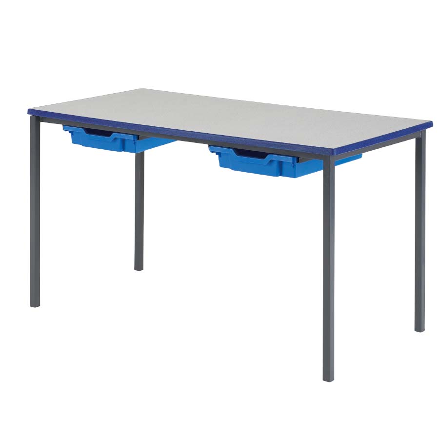 Morleys Fully Welded Classroom Table 1200x600 ABS Edge with Tray