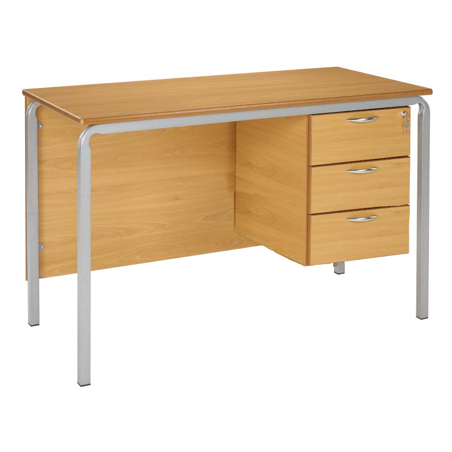 Morleys Teacher Desk 1200X600 Duraform Spray PU Edge 3 Drawer