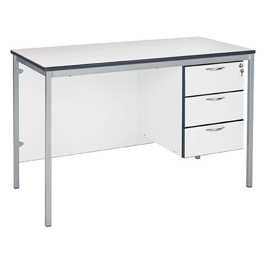 Morleys Teacher Desk 1200X600 Duraform Spray PU Edge 3 Drawer