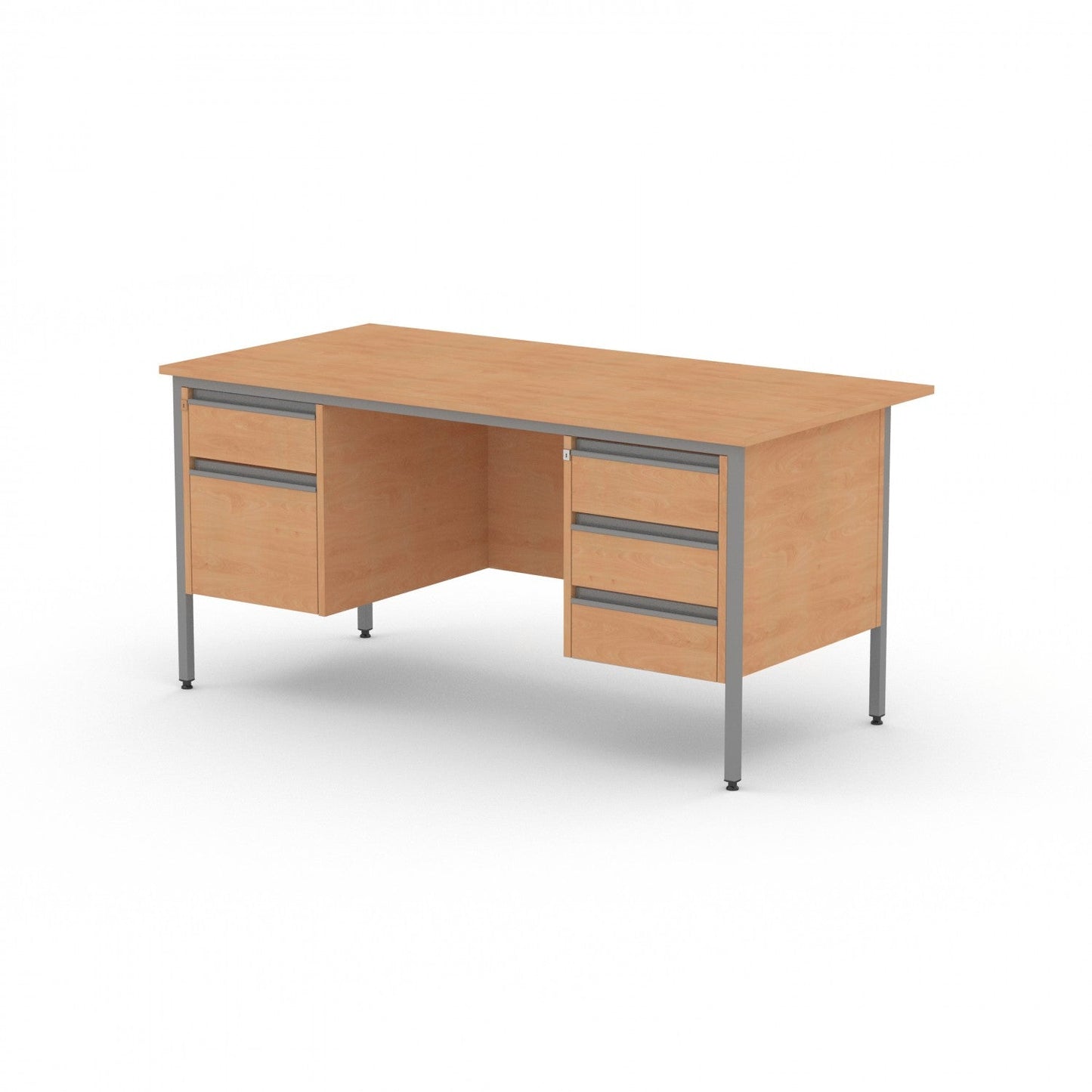 Budget Double 2 and 3 Drawer Pedestal Desk