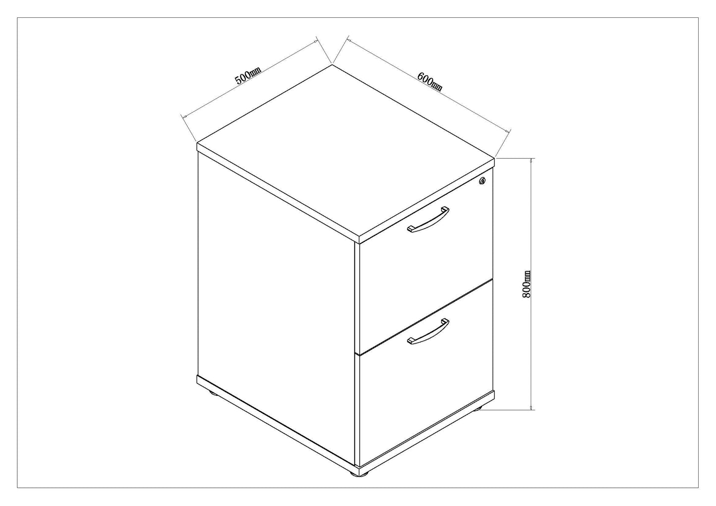 Impulse Filing Cabinet 2 Drawer