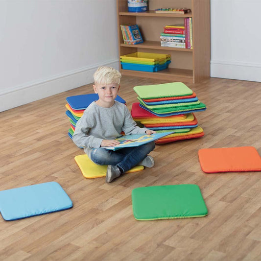 Rainbow Square Cushions Pack Of 32 (Without Trolley)
