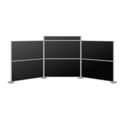 Mighty Board Display System 6 Panel black