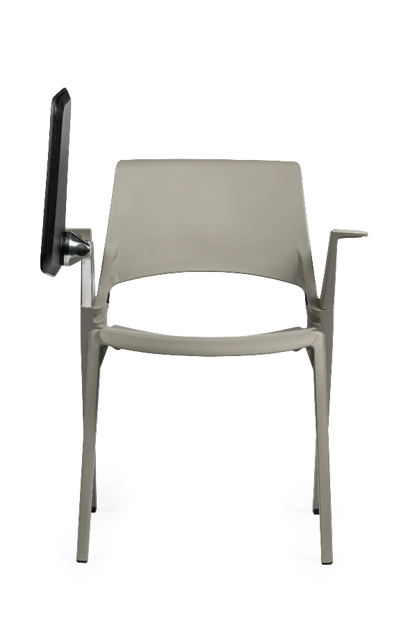 Myke Stacking Chair With Arms & Tablet