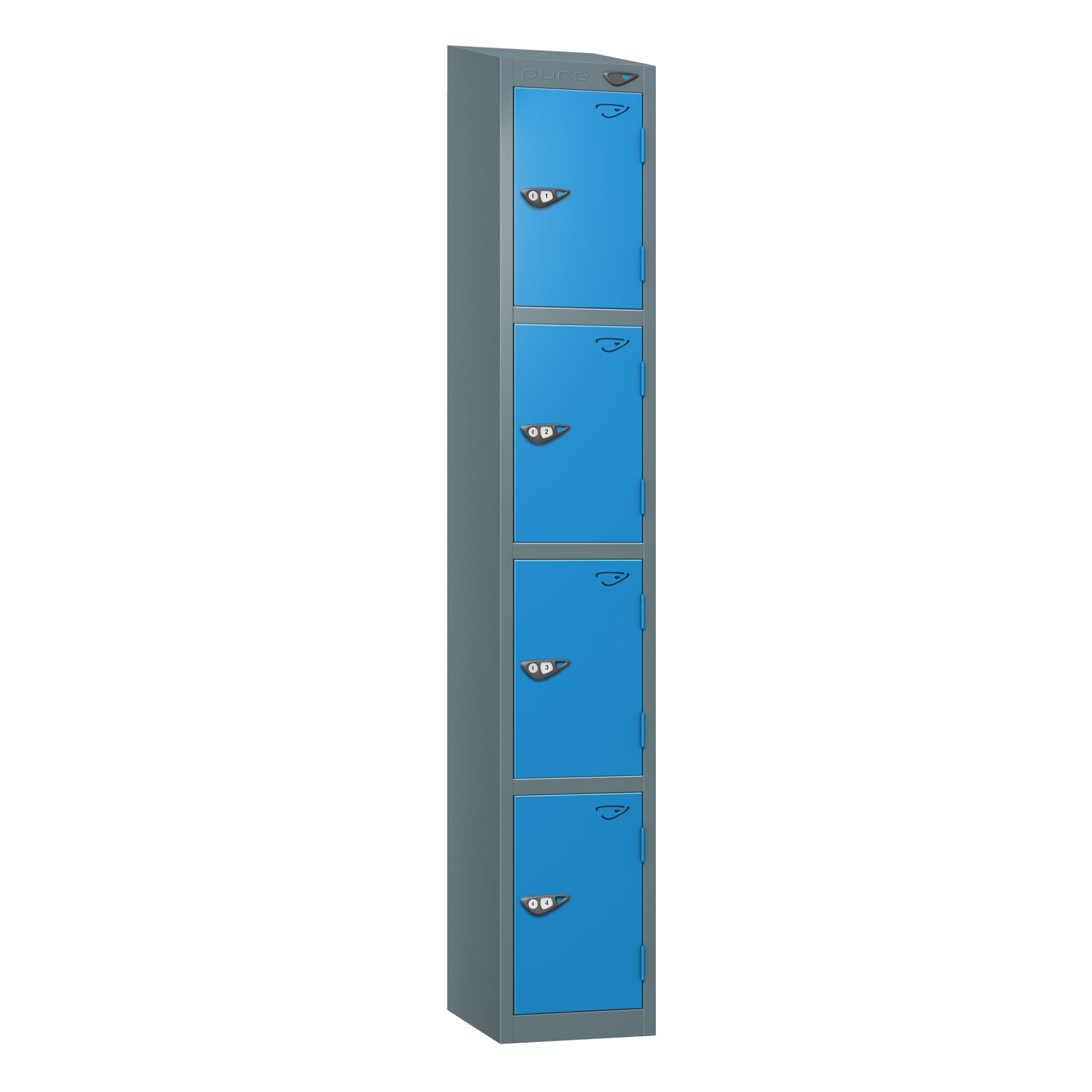 Pure Prime 4 Door Sloping Top Locker H1800xW380xD450mm