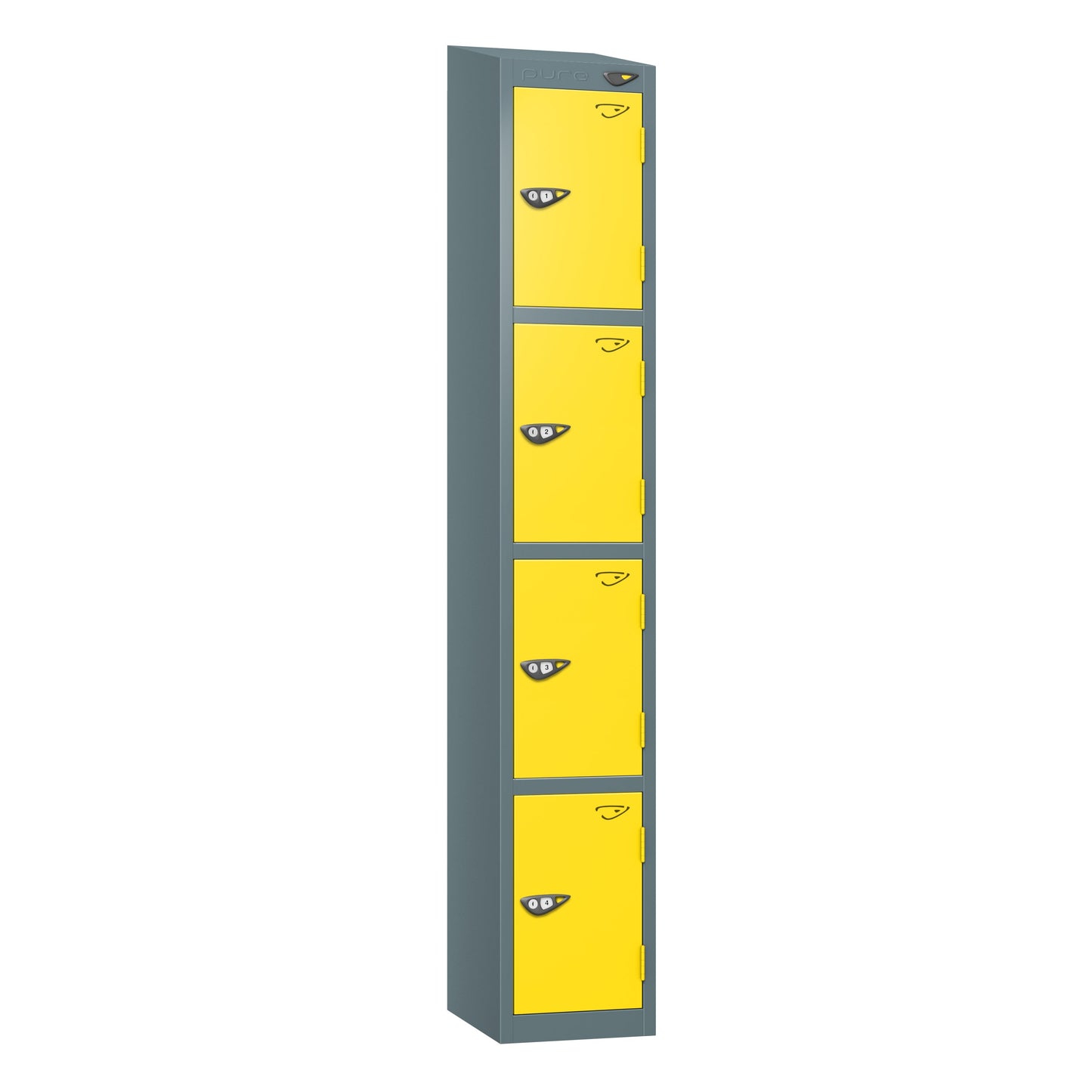 Pure Prime 4 Door Sloping Top Locker H1800xW300xD450mm