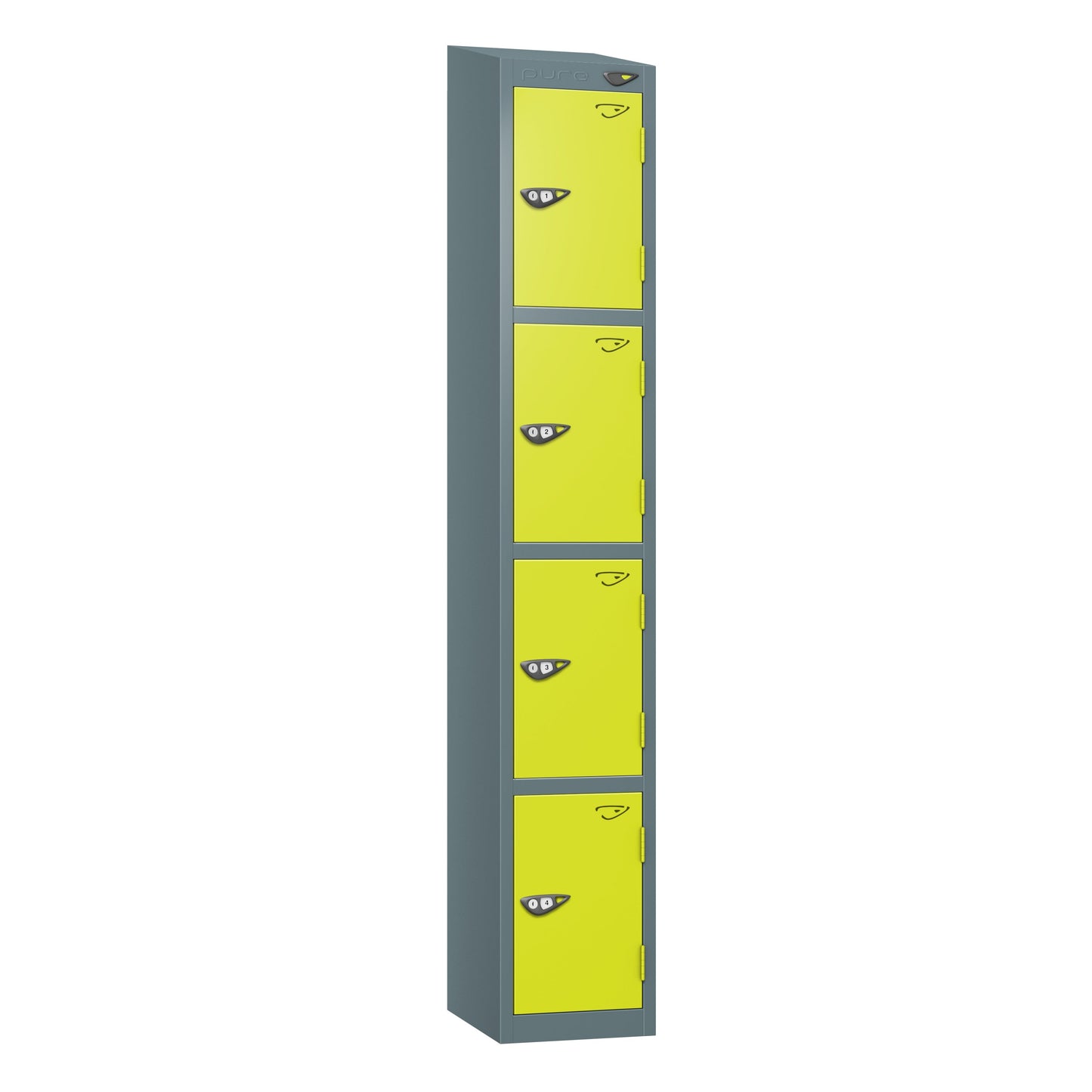 Pure Prime 4 Door Sloping Top Locker H1800xW380xD450mm