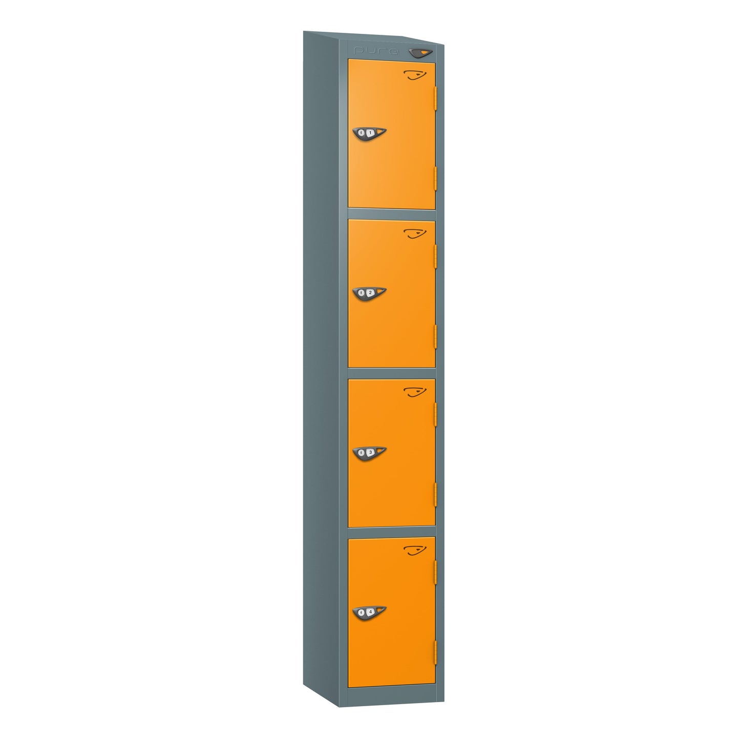 Pure Prime 4 Door Sloping Top Locker H1800xW380xD450mm