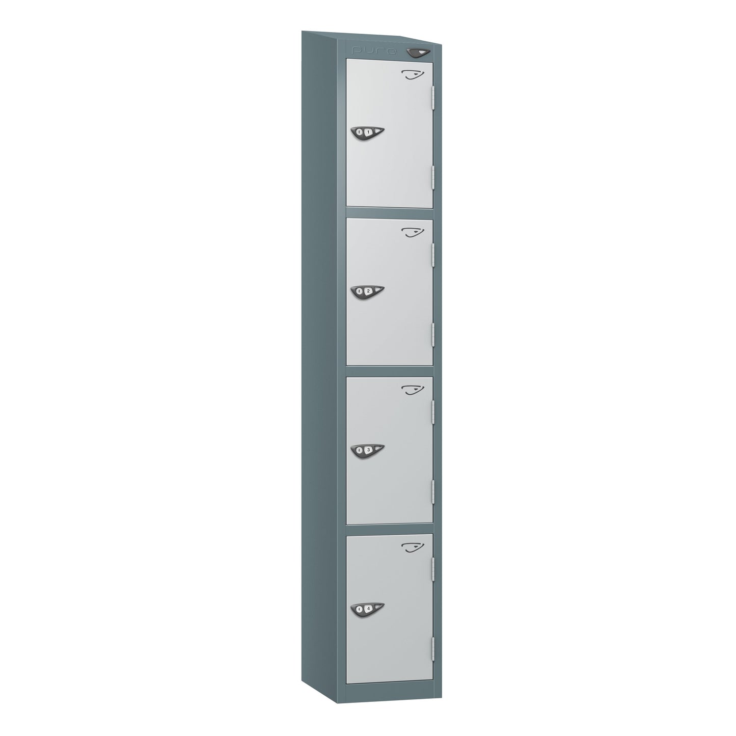 Pure Prime 4 Door Sloping Top Locker H1800xW300xD450mm