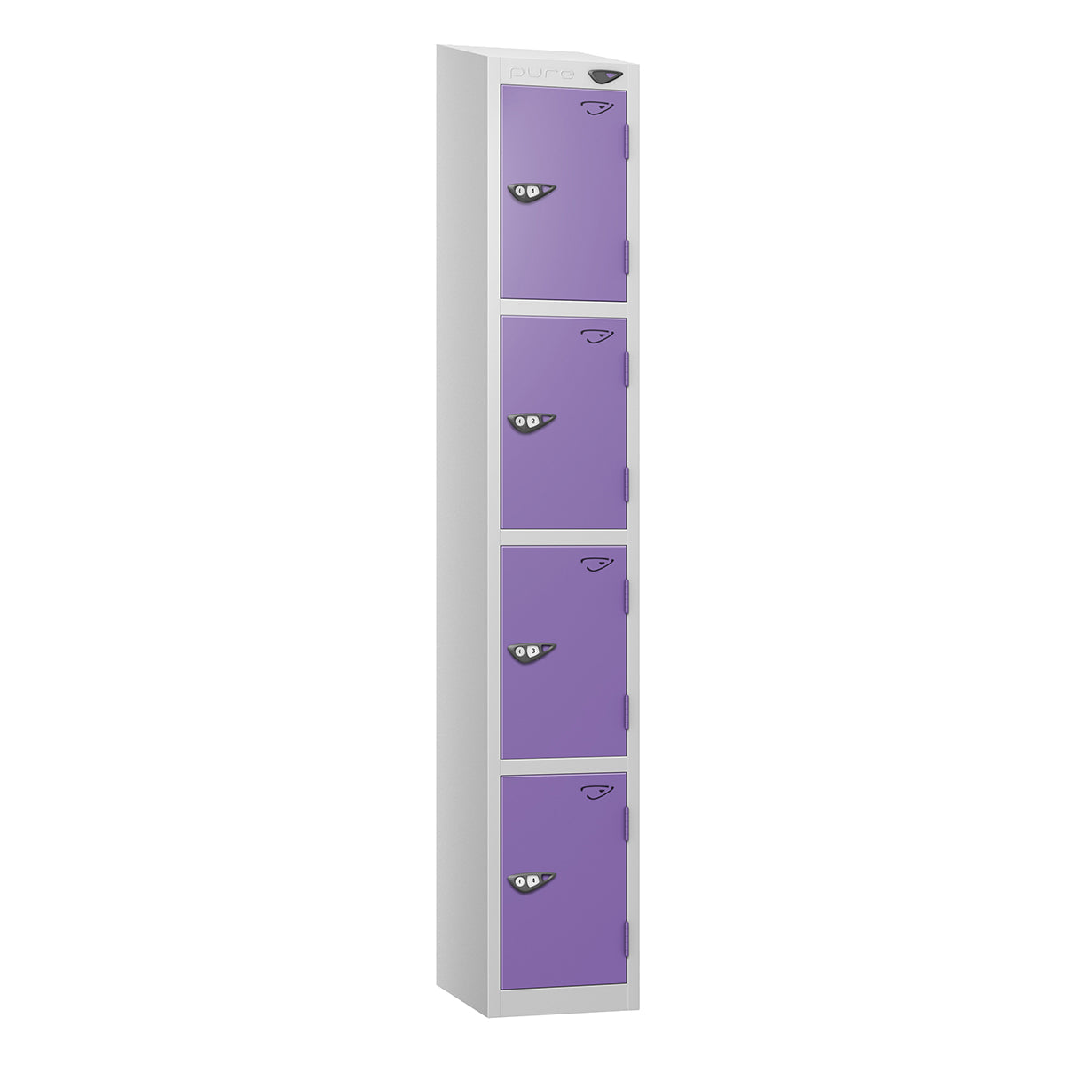 Pure Prime 4 Door Sloping Top Locker H1800xW300xD450mm