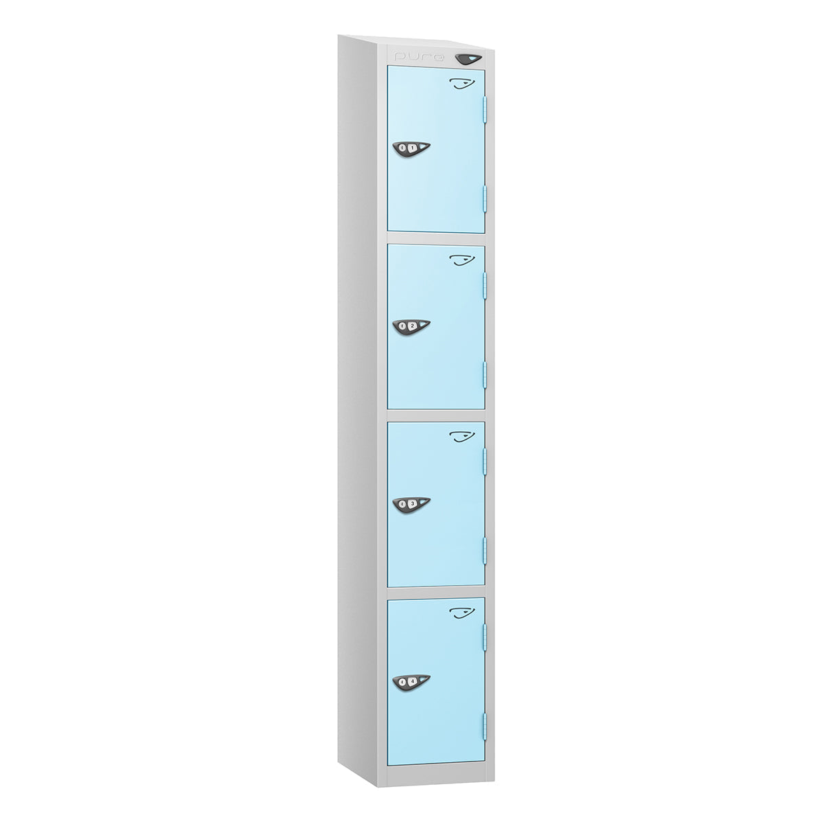 Pure Prime 4 Door Sloping Top Locker H1800xW380xD450mm