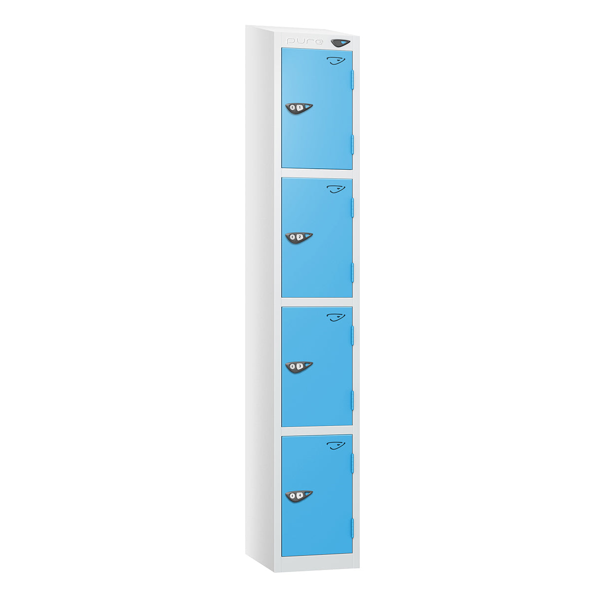 Pure Prime 4 Door Sloping Top Locker H1800xW300xD450mm