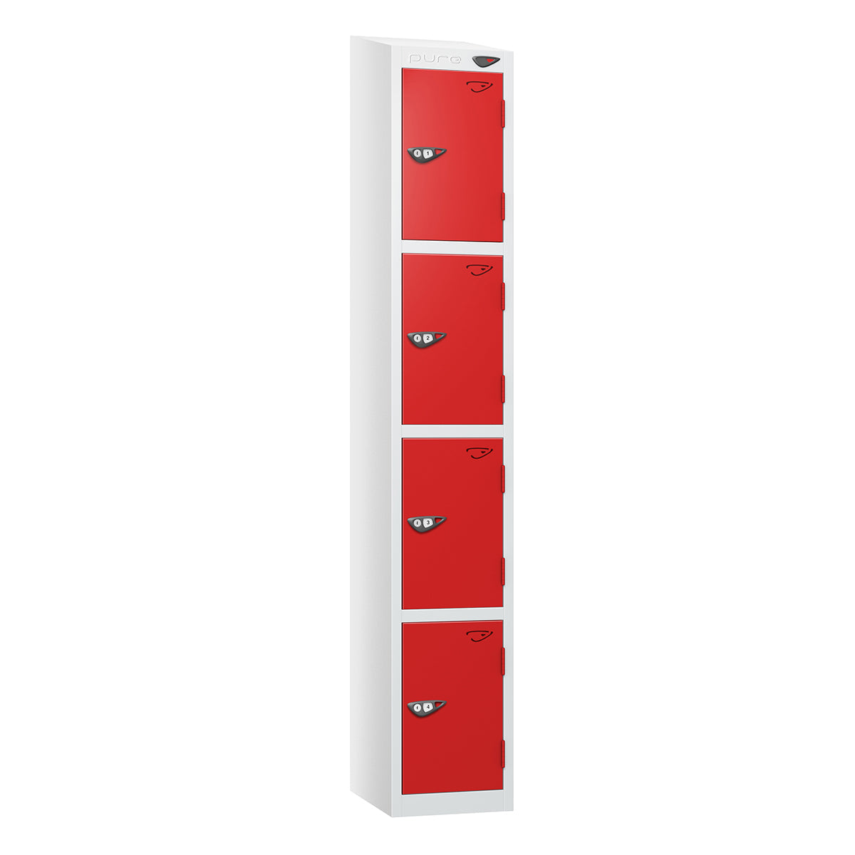 Pure Prime 4 Door Sloping Top Locker H1800xW380xD450mm