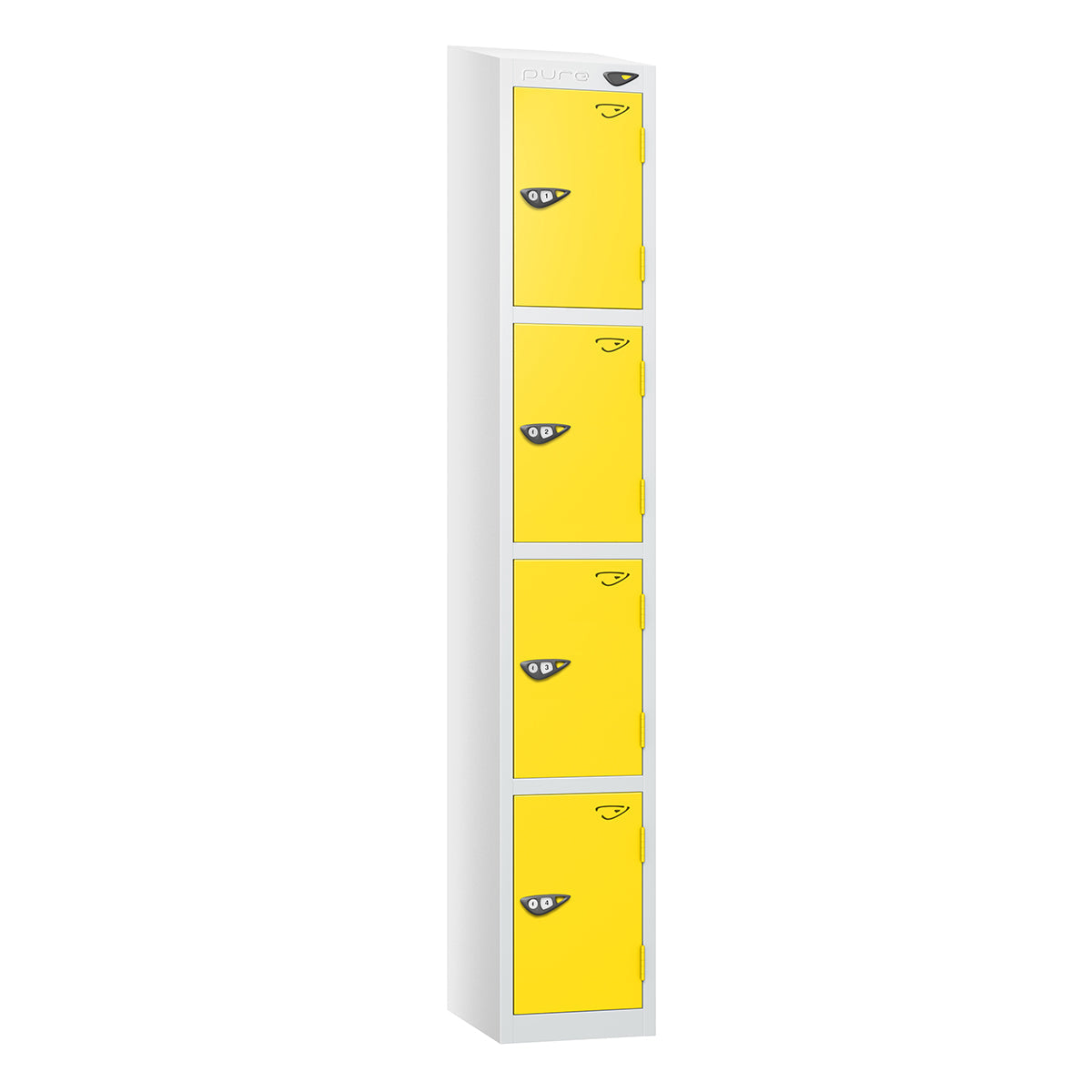 Pure Prime 4 Door Sloping Top Locker H1800xW380xD450mm