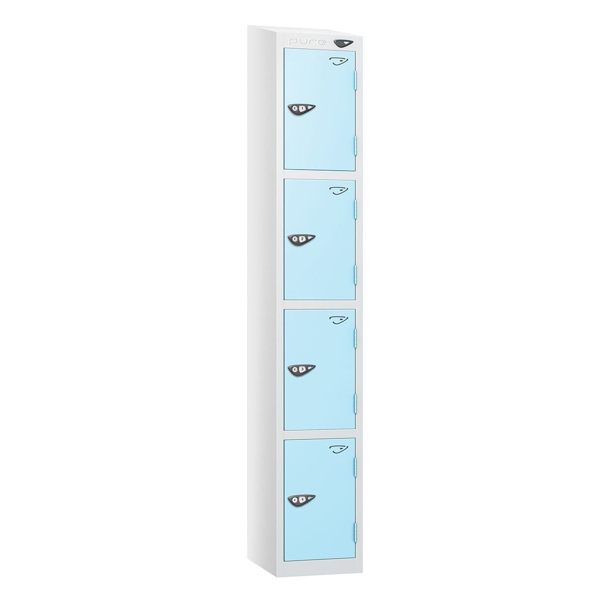 Pure Prime 4 Door Sloping Top Locker H1800xW380xD450mm