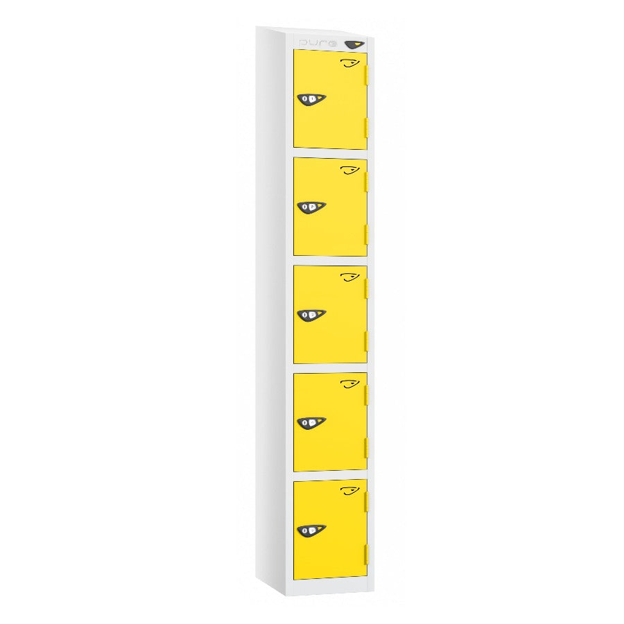 Pure Prime 5 Door Sloping Top Locker H1800xW300xD380mm