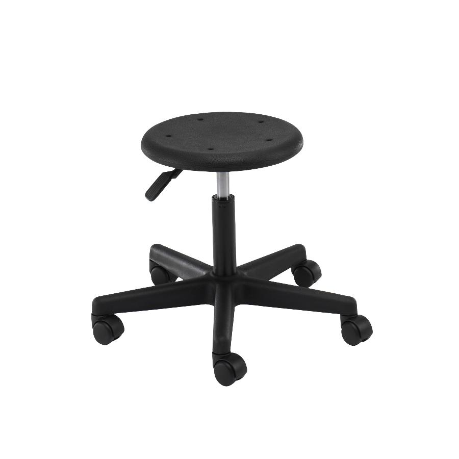 Industrial Stool with Height Adjustable Base