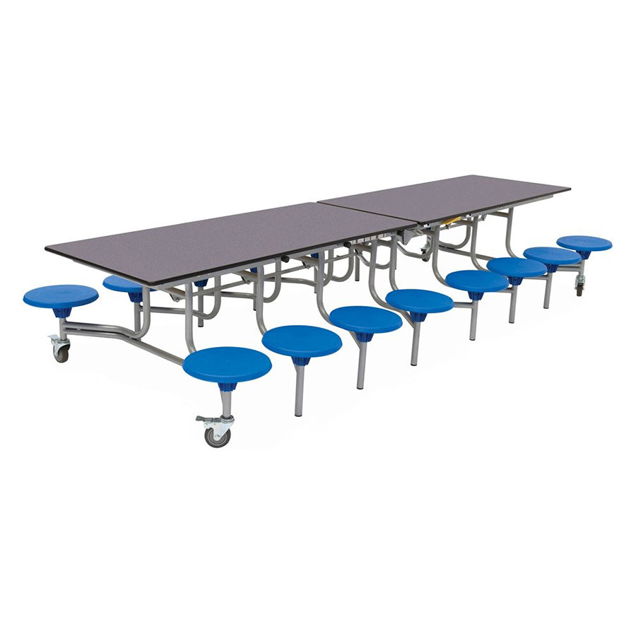 Rectangular Mobile Folding Table with 16 Seats