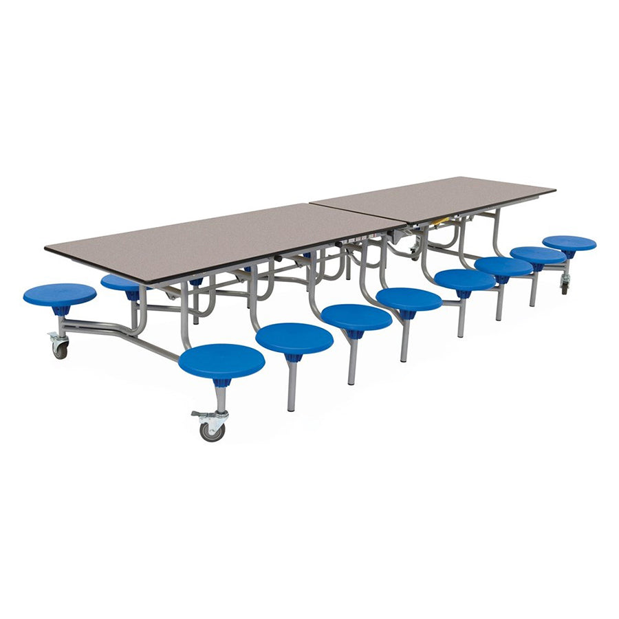 Rectangular Mobile Folding Table with 16 Seats