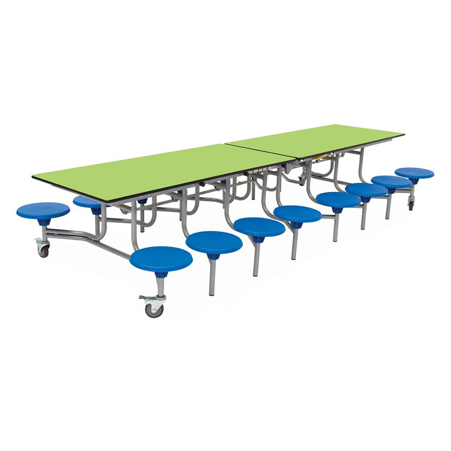 Rectangular Mobile Folding Table with 16 Seats