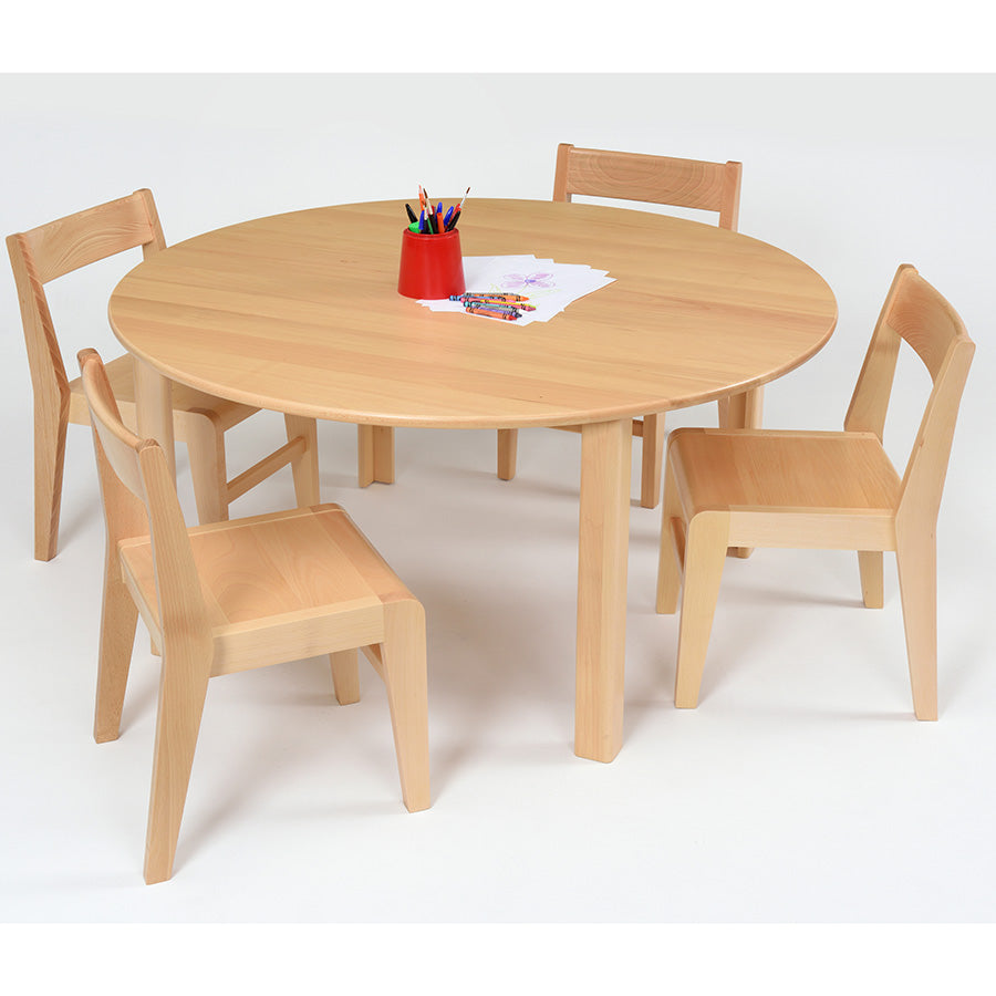 Devon Solid Beech Tables Large Circular 1200mm