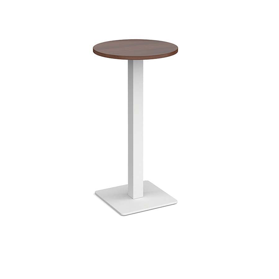 Square Poseur Table With White Square Base H1080Mm