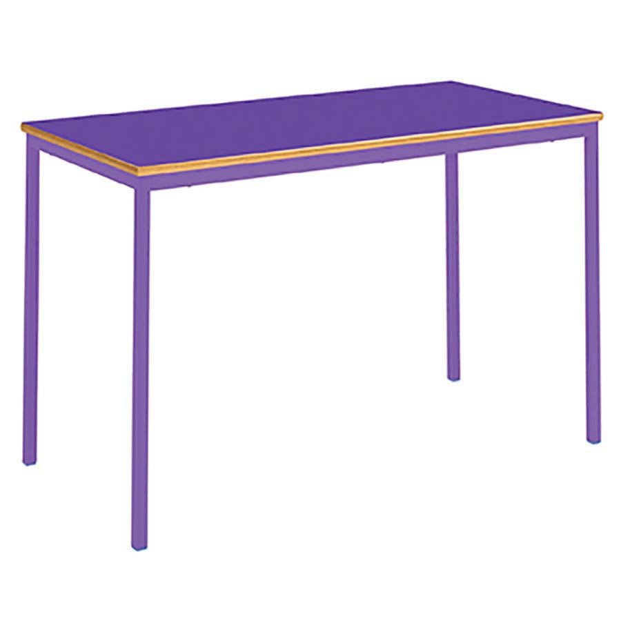 Fully Welded Colour Collection Classroom Table 1100x550 Rectangular MDF Edge