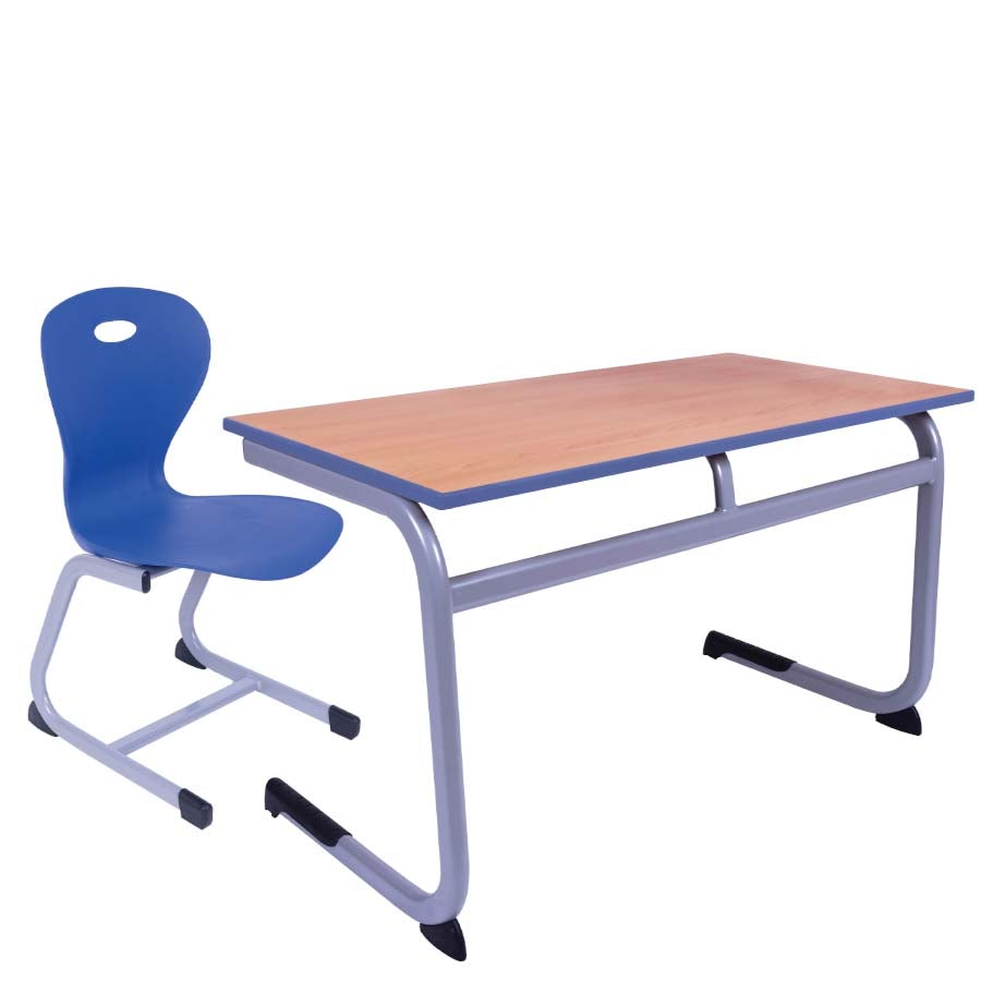 Alpha® Cast PU Edge Double Classroom Table