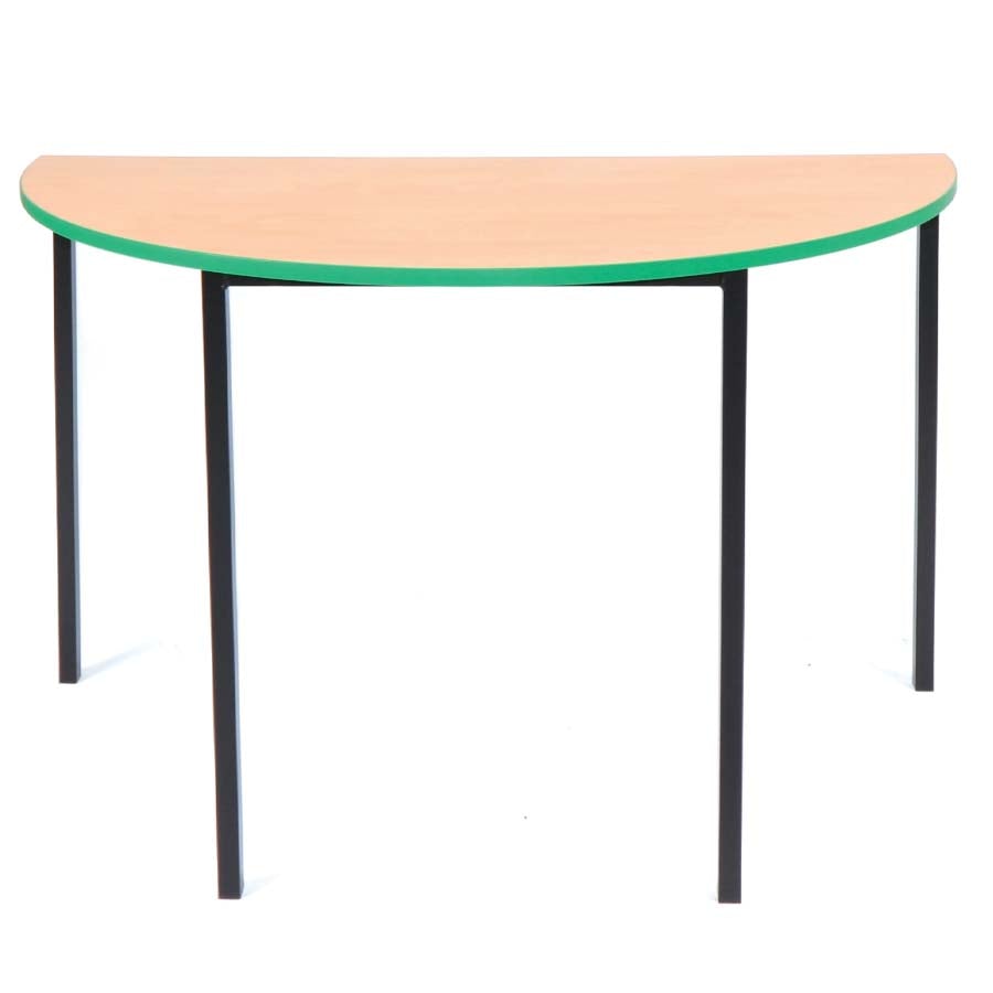 Morleys Fully Welded Classroom Table 1200x600 Semi Circular ABS Edge