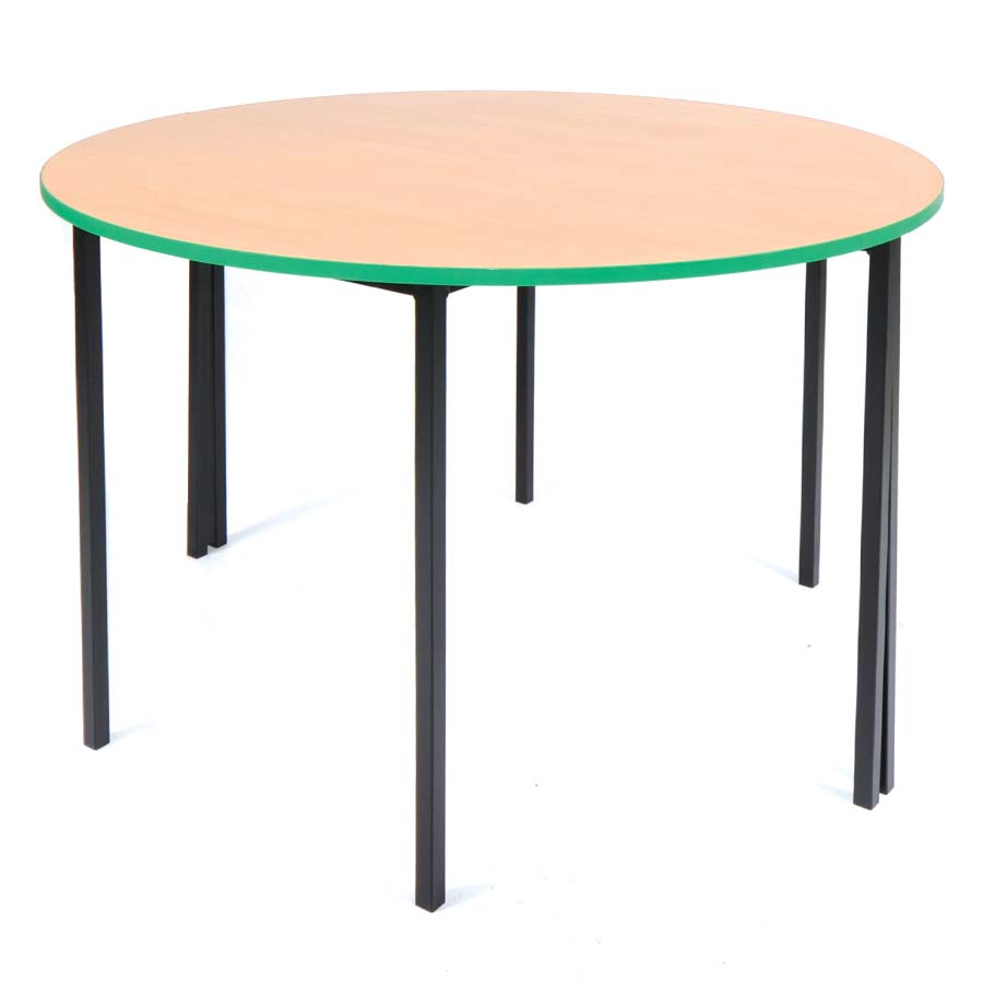 Morleys Fully Welded Classroom Table 1200x600 Semi Circular ABS Edge