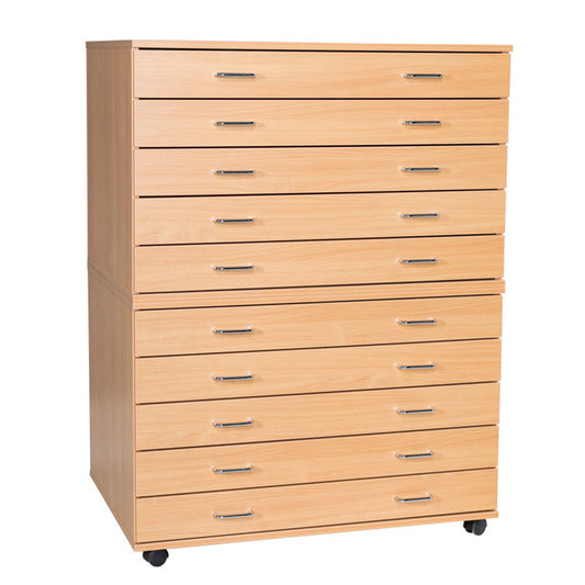 Smart Storage  10 Drawer A1 Mobile Planchest