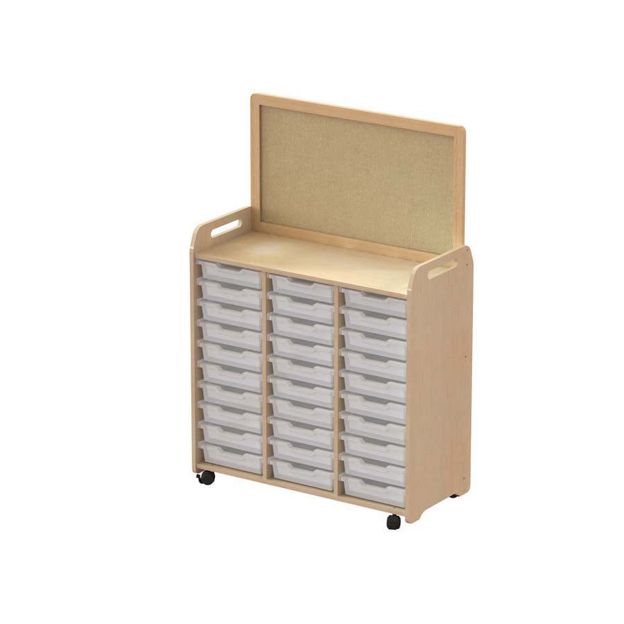 Millhouse Tray Storage Unit With Display Divider 30 Shallow Trays